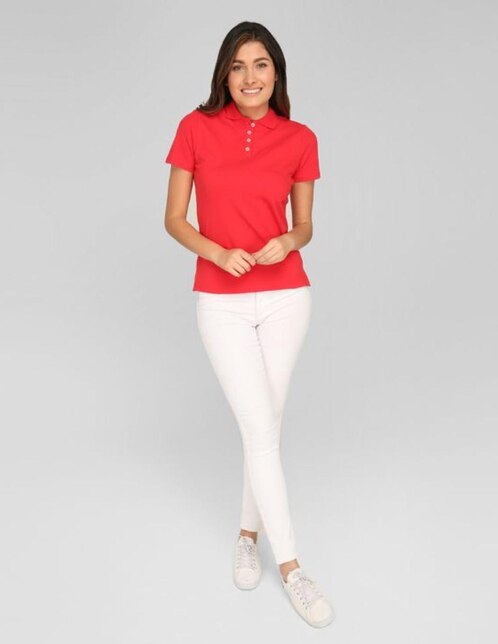 Playera Weekend cuello polo para mujer en SB