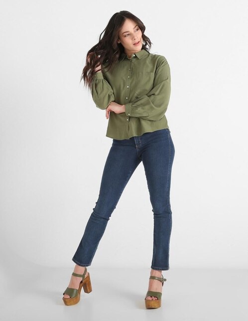 Jeans Oh Pomp! levanta glúteos dama corte slim en SB