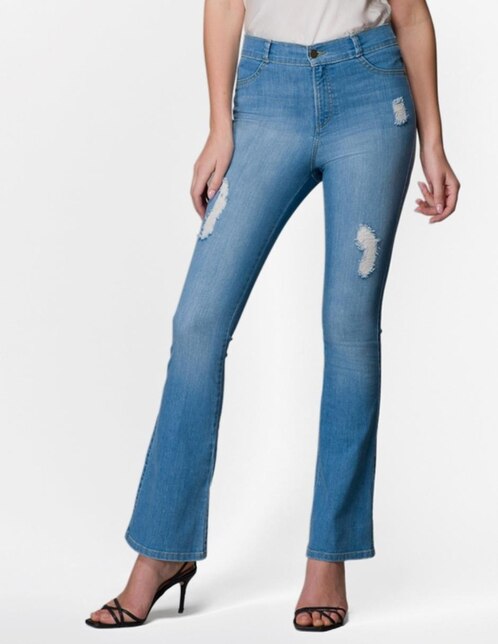 Jeans Oh Pomp! corte regular cintura alta para dama en SB