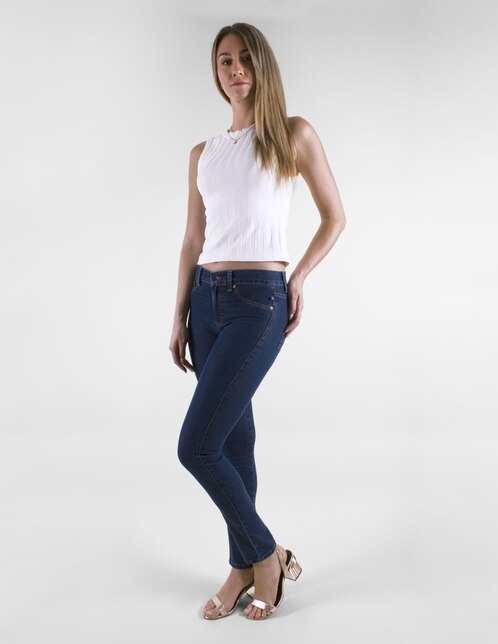 Jeans Oh Pomp! corte slim cintura alta en SB