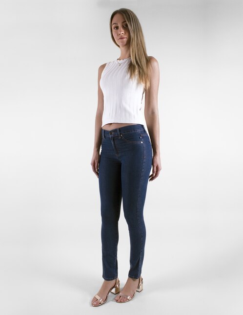 Jeans Oh Pomp! corte slim cintura alta en SB
