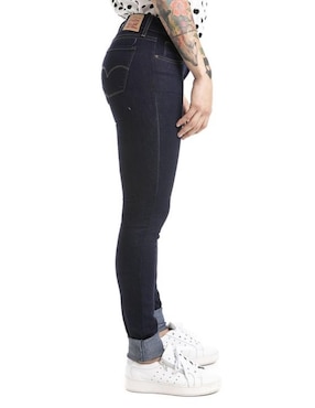 Jeans skinny Levi´s lavado 711 obscuro corte cadera para mujer