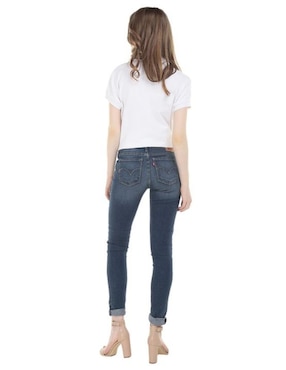 Jeans skinny Levi´s lavado 711 obscuro corte cadera para mujer
