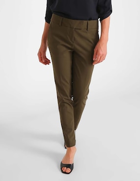 Pantalón Contempo corte skinny con bolsillos
