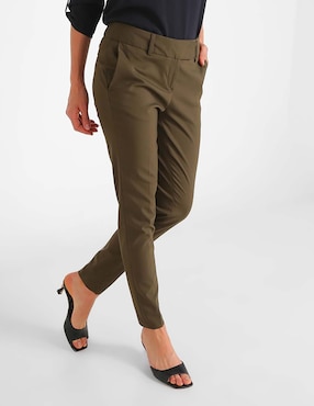 Pantalón Contempo corte skinny con bolsillos