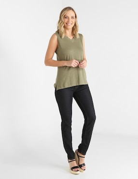 Jeans straight Weekend corte cintura para mujer