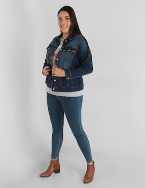 Chamarra Weekend Plus de mezclilla para mujer