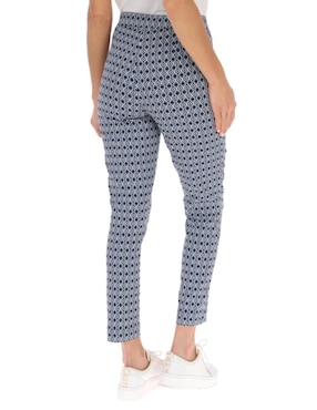 Pantalón Alexis corte skinny con diseño gráfico