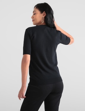 Blusa Pierre Cardin manga corta para mujer