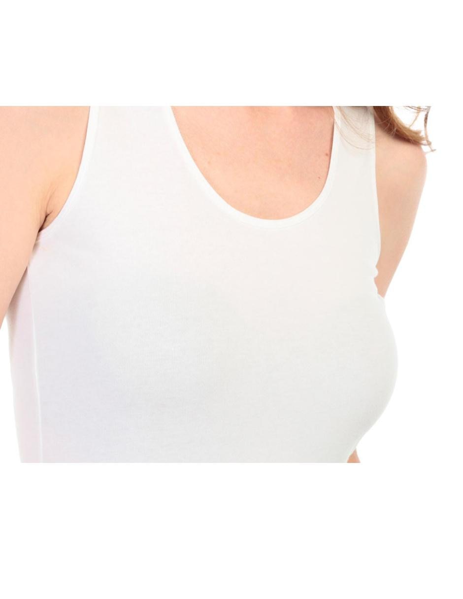 Top cuello redondo escote regular tirante ancho 4