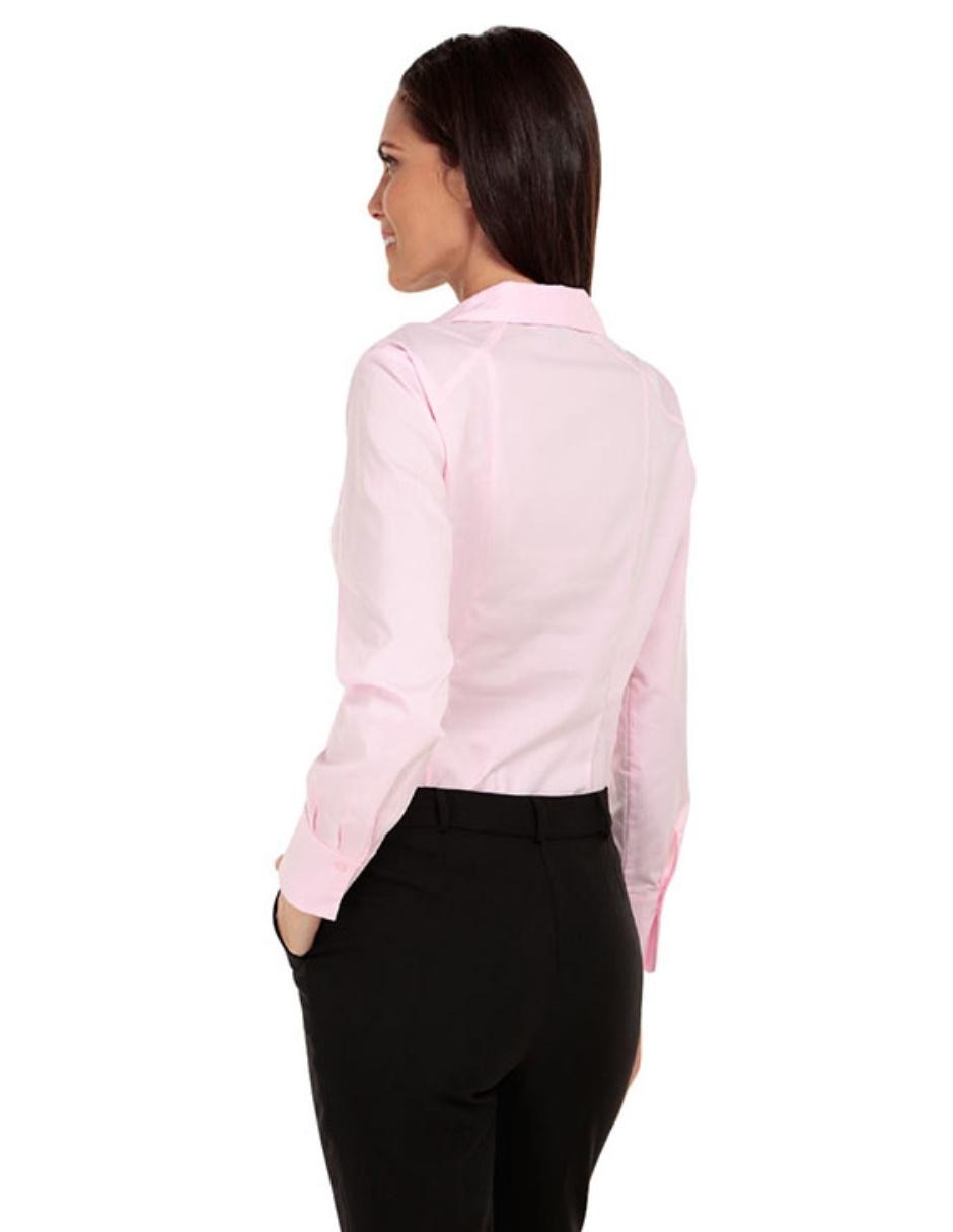 Blusa cuello camisero manga larga