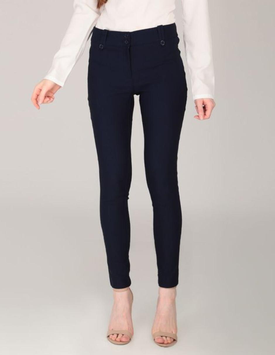 Pantalón para vestir Contempo corte recto con bolsillos