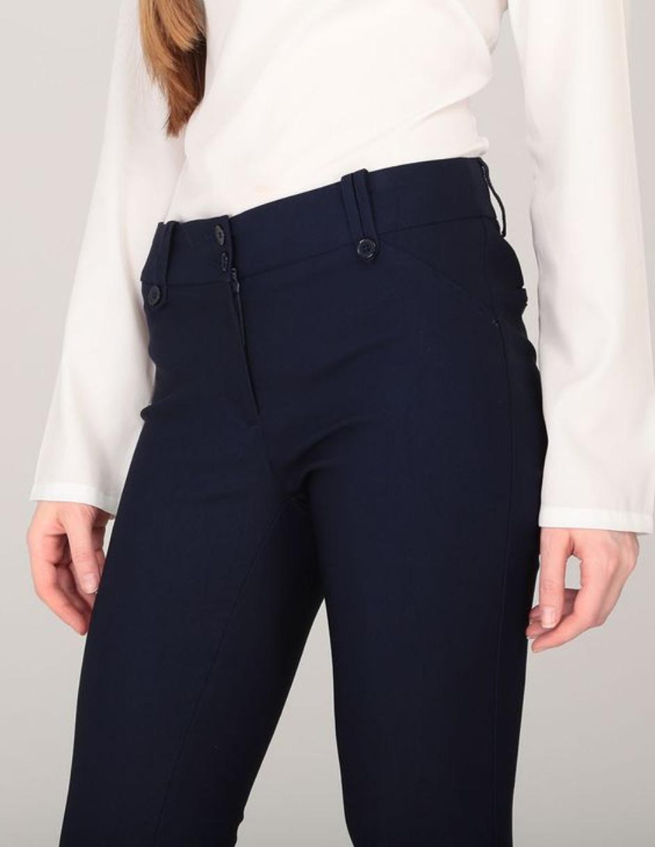 Pantalón para vestir Contempo corte recto con bolsillos