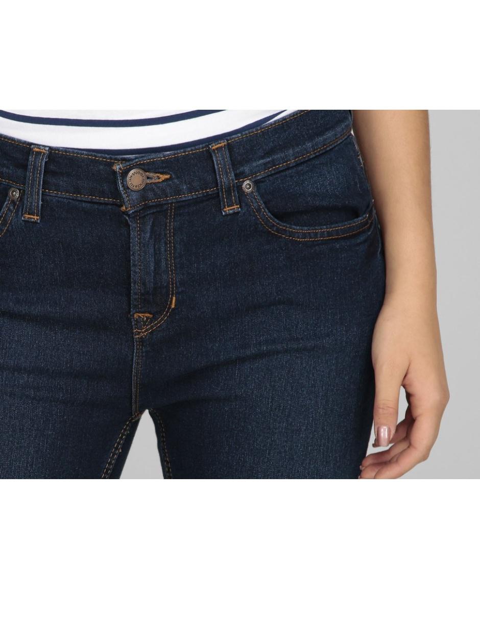 Jeans slim corte cintura para mujer 4