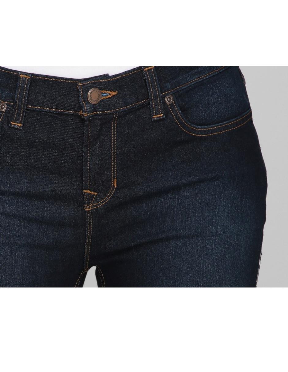 Jeans slim corte cintura para mujer 4