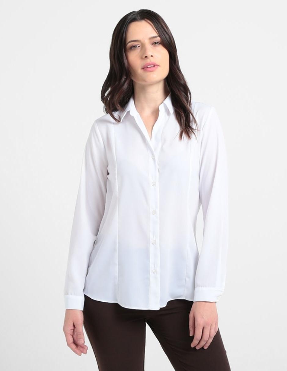 blusas con cuello sport
