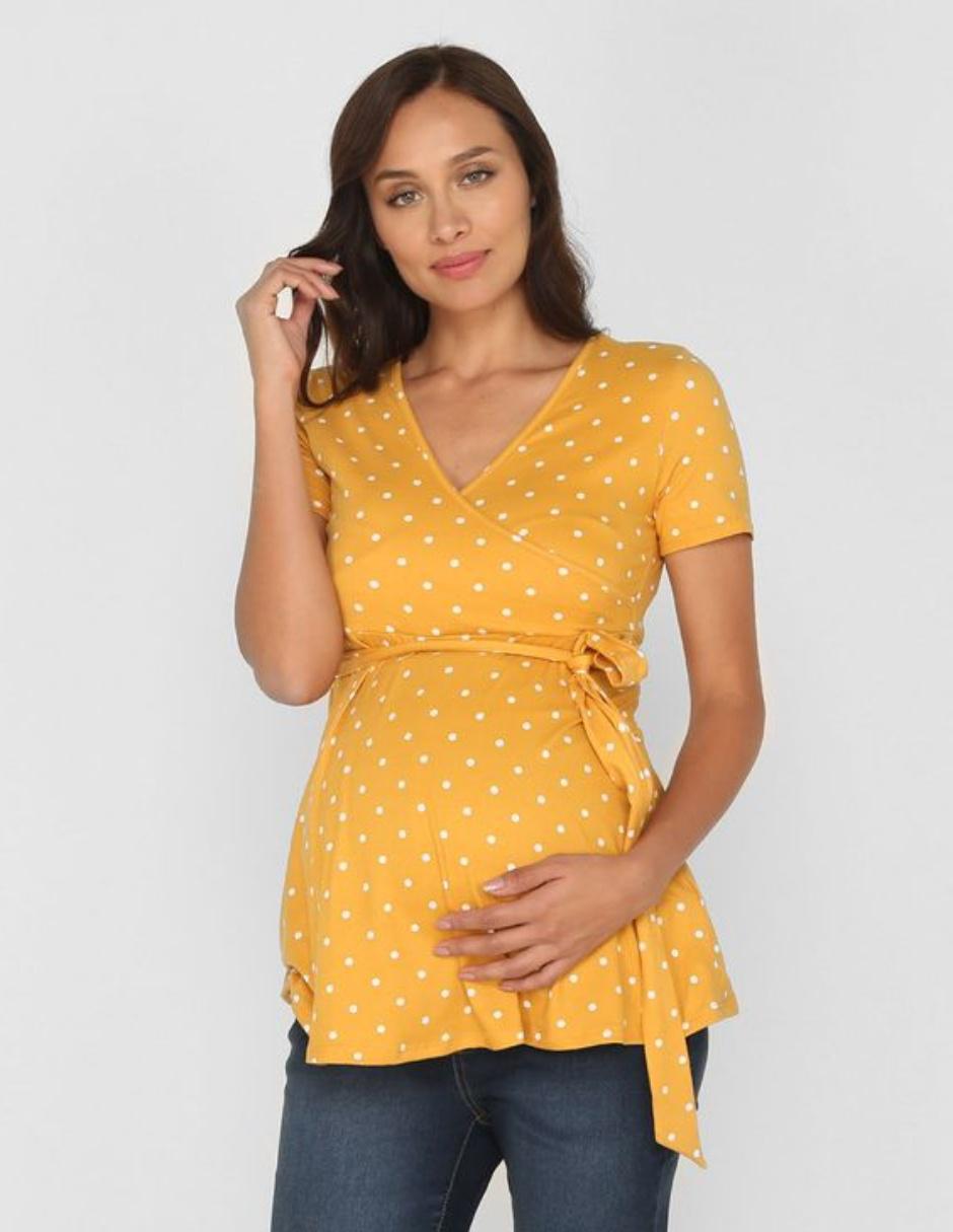 Blusa Weekend Maternity para lactancia cuello V en SB