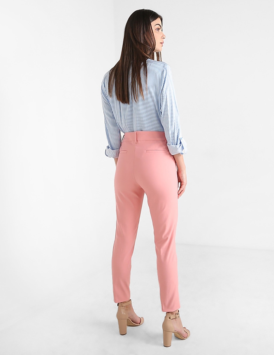 Pantalón corte skinny cintura alta 2