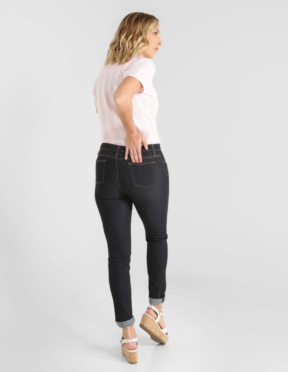 Jeans skinny corte cintura para mujer 2