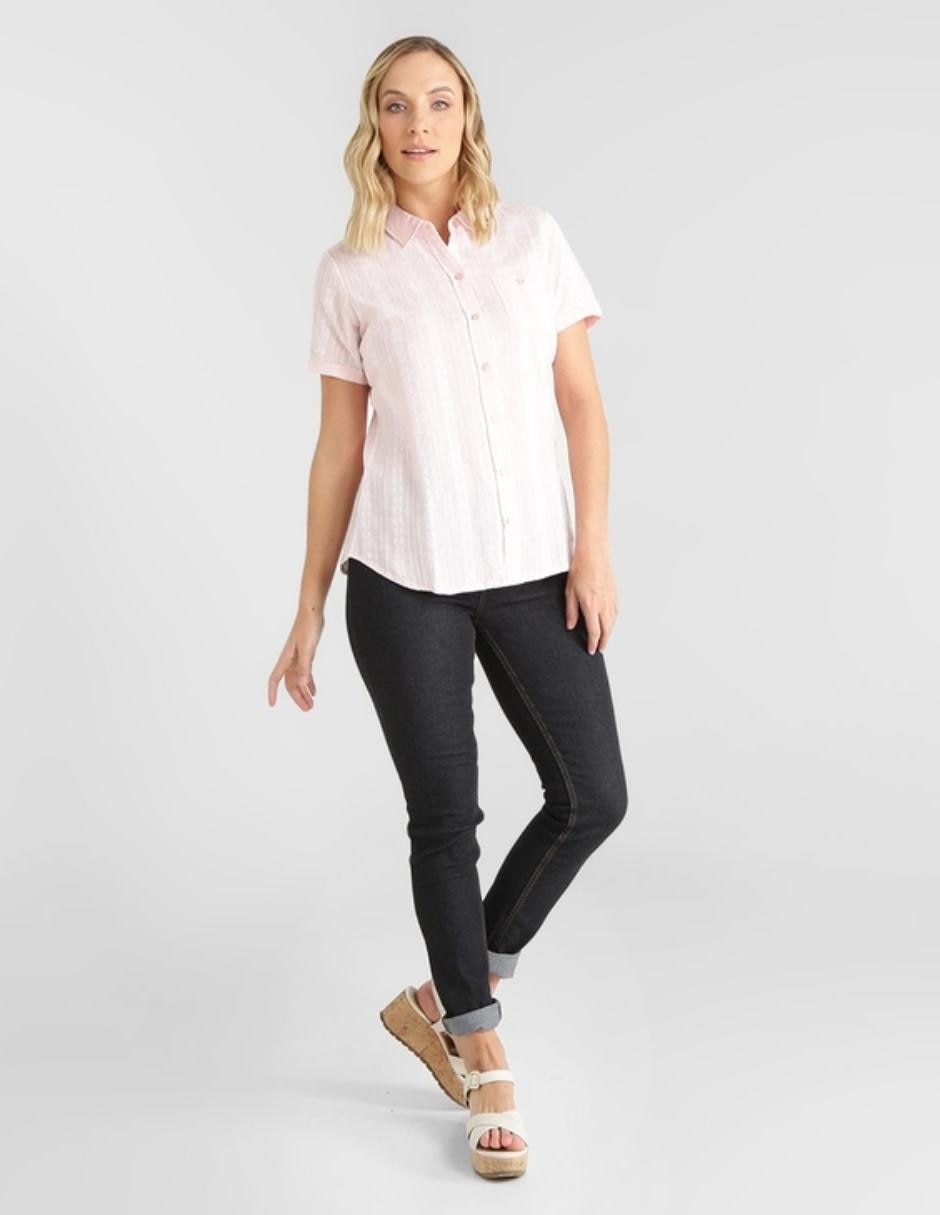 Jeans skinny corte cintura para mujer 3