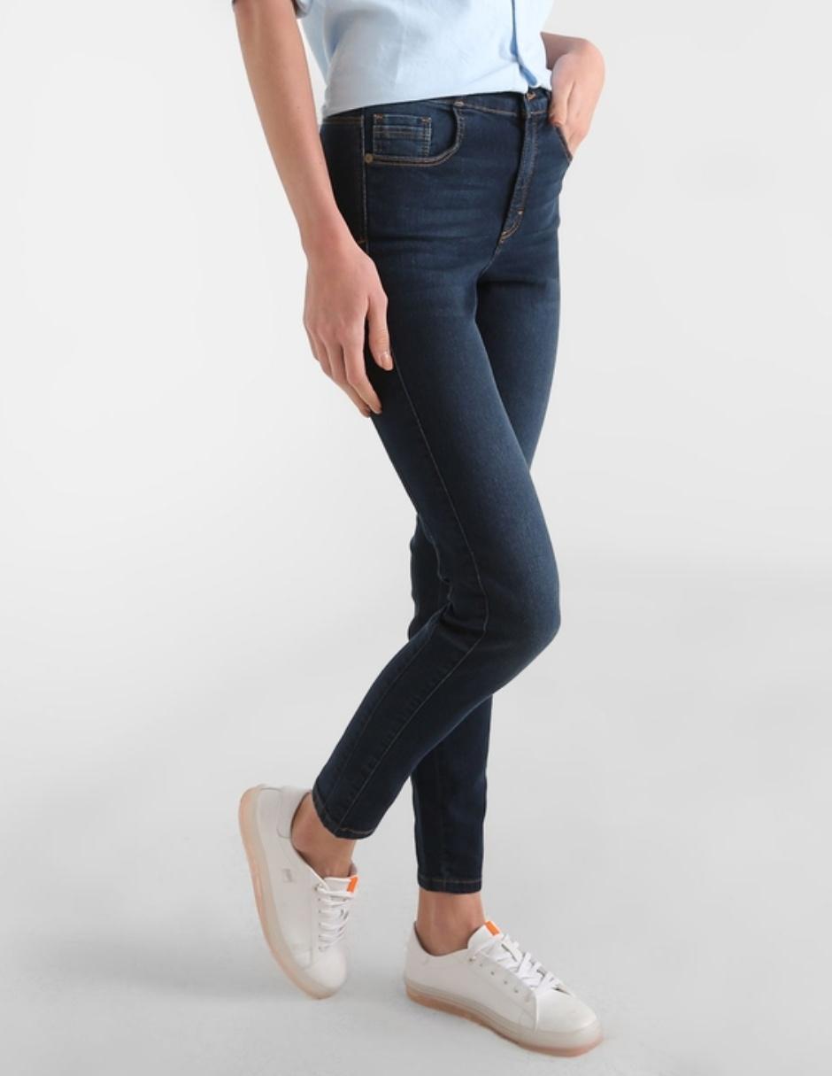 Jeans levanta glúteos dama corte skinny 5