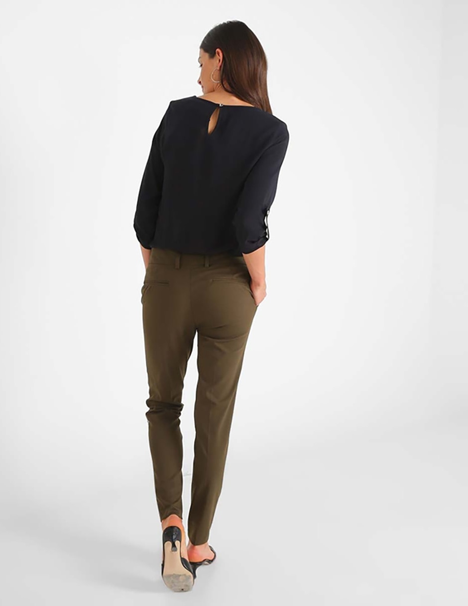 Pantalón corte skinny con bolsillos 2