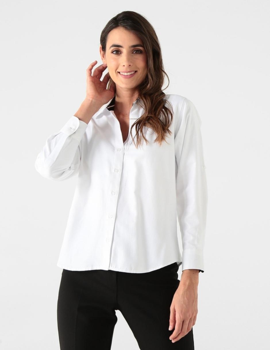 blusas con cuello camisero
