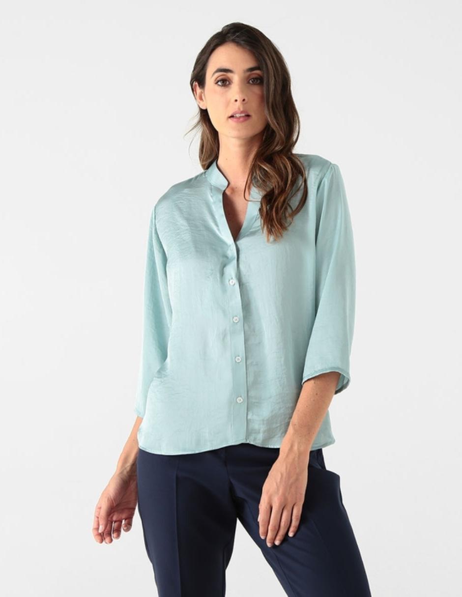 Blusa Parllieni cuello alto manga ¾ en SB