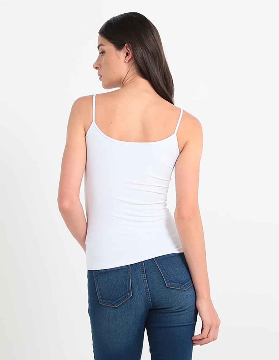 Top cuello redondo tirante delgado 2