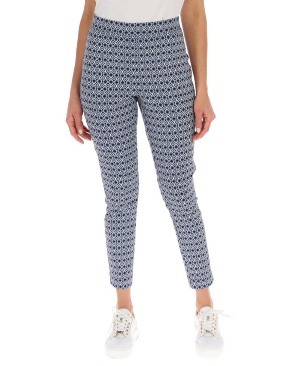 Pantalón corte skinny con diseño gráfico 1