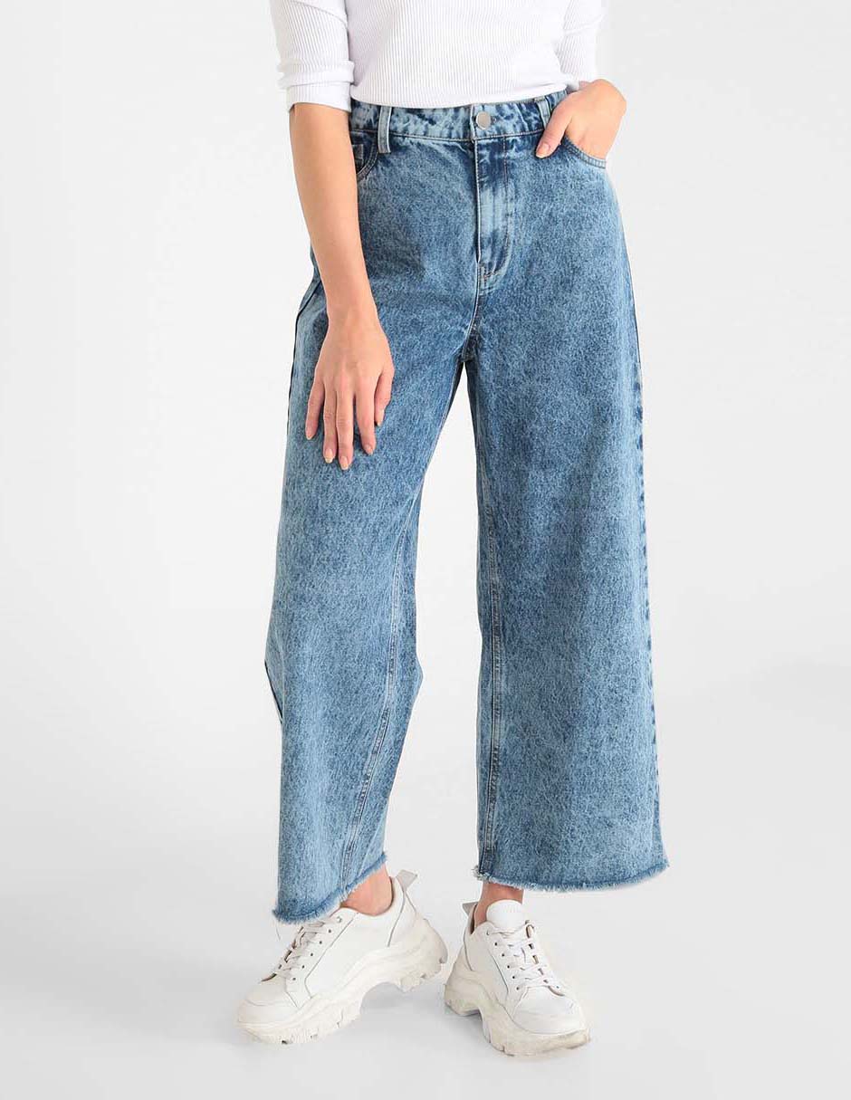 Jeans Contempo corte baggy cintura alta para mujer en SB